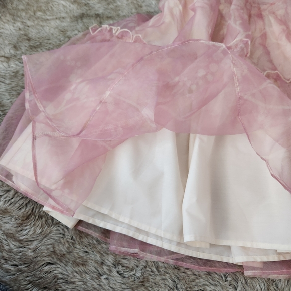 Free People Sweet Serenade Mini Dress Bubblegum Combo Pink Women's Size Medium - Picture 7 of 15